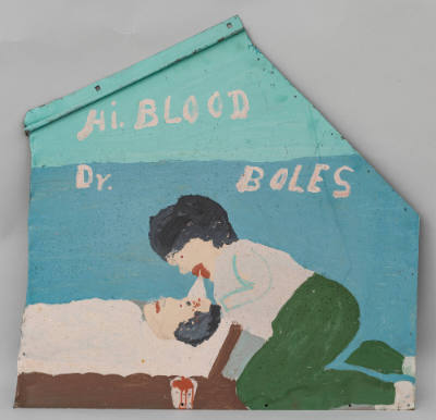 Sam Doyle, “Hi. BLOOD / Dr. BOLES”, St. Helena Island, South Carolina, United States, 1982–1984…