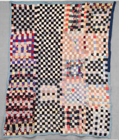 Artist unidentified, “Postage Stamp Variation Quilt”, United States, Mid-20th century, Cotton a…