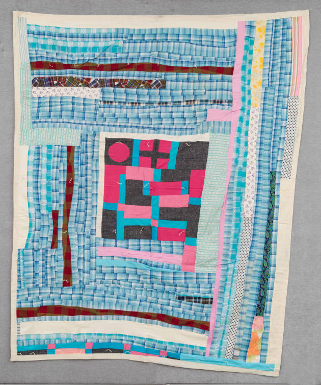 Artist unidentified, “Housetop Variation Quilt”, United States, Mid- to late 20th century, Cott…