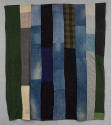 Artist unidentified, “Bars Quilt”, United States, Second half 20th century, Cotton, wool, linen…