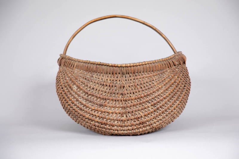 Artist unidentified, “Egg Basket”, United States, Probably 19th century, Wood splints, nails, 1…