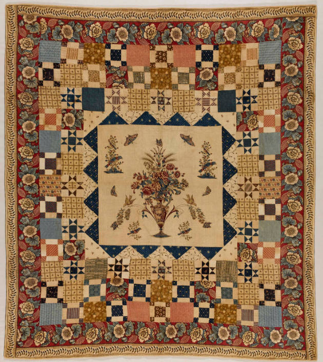 Hewson-Center Quilt with Multiple Borders
Artist unidentified; center block printed by John He…