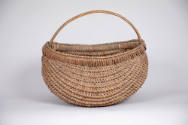 Artist unidentified, “Egg Basket”, United States, Probably 19th century, Wood splints, nails, 1…
