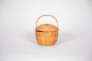  Inez May Thurston, “Covered Basket”, Possibly New England, United States, Possibly early 20th …