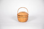  Inez May Thurston, “Covered Basket”, Possibly New England, United States, Possibly early 20th …