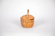  Inez May Thurston, “Covered Basket”, Possibly New England, United States, Possibly early 20th …
