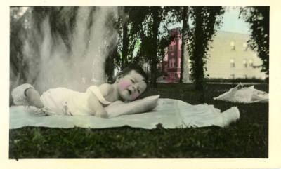 Photographer unidentified, “Untitled [Baby laying on a pillow and blanket]”, United States, Ear…