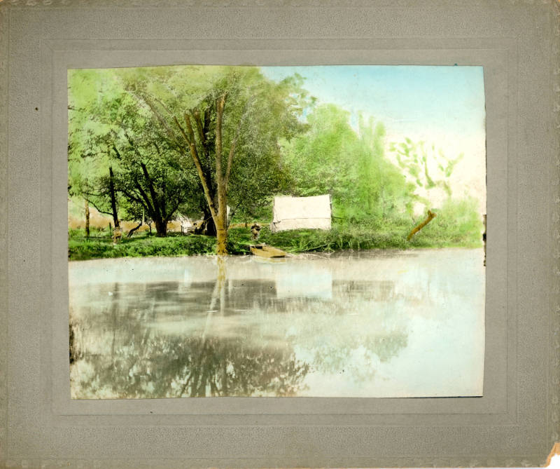 Photographer unidentified, “Untitled [Camp site near a body of water]”, United States, Early to…