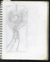 William A. Hall, (1943–2019), “Frankenstein Sequel (second sketchbook, aka Protége)”, Los Angel…