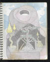 William A. Hall, (1943–2019), “Frankenstein Sequel (second sketchbook, aka Protége)”, Los Angel…