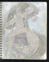 William A. Hall, (1943–2019), “Frankenstein Sequel (second sketchbook, aka Protége)”, Los Angel…