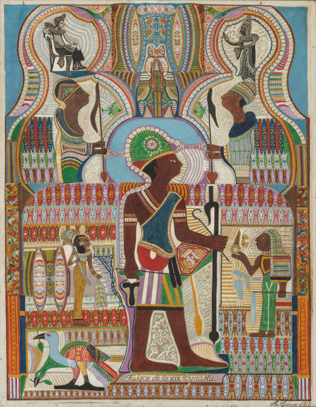 Augustin Lesage, “Composition Symbolique (Symbolic Composition), ” Burbure, France, 1928, Oil a…