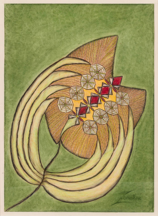 Anna Zemánková, “Untitled, ” Prague, Czech Republic, 1970s, Pastel, graphite, ballpoint pen on …