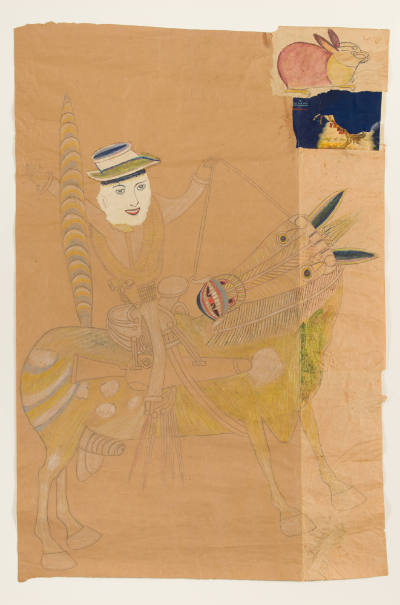 Martín Ramírez, “Untitled (Madonna)”, Auburn, California, United States, 1948–1952, Graphite, c…