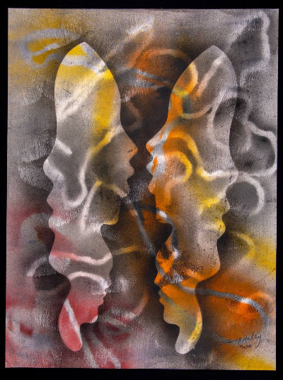Lonnie Holley, “Learning to Communicate”, East Hampton, New York, United States, 2020, Spray pa…