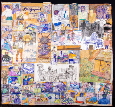 Ariane Bergrichter, “Untitled (“Peritympanik”)”, Brussels, Belgium, 1996, Ballpoint pen, felt-t…