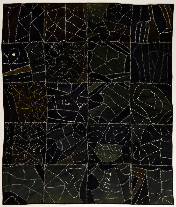 "Ella" Crazy Quilt
Artist unidentified; signed "Ella"
Photographed by Gavin Ashworth