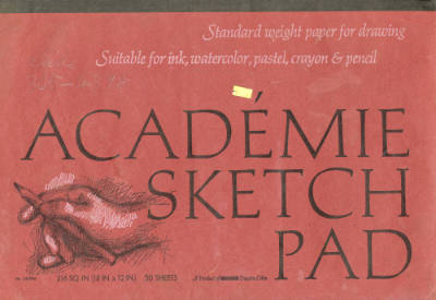 Inez Nathaniel Walker, “50-page Académie Sketchpad”, United States, 1975, Pencil, colored penci…