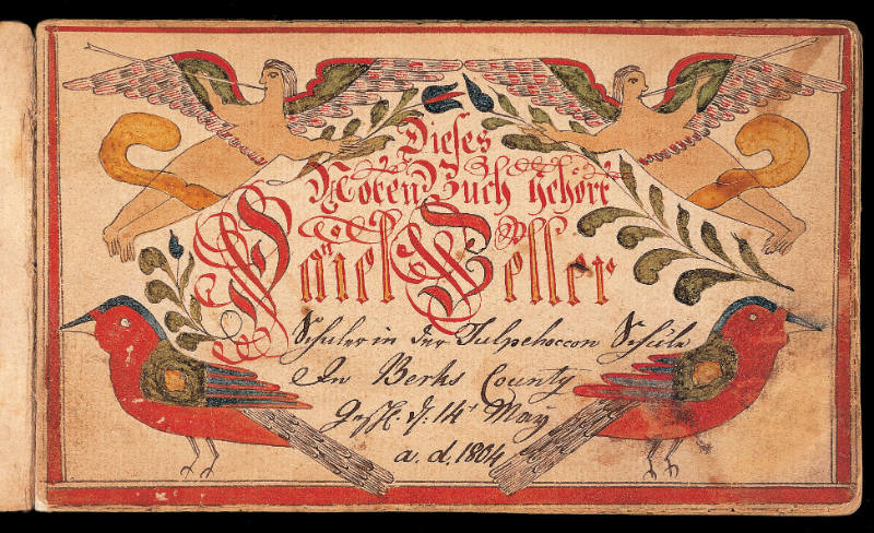 Tunebook for Daniel Zeller
Johann Freidrich Eyer, 1770-1827
Photograph John Bigelow Taylor