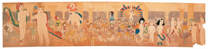 145 At Jennie Richee. Hard pressed and harassed by the storm (double-sided)
Henry Darger
Phot…