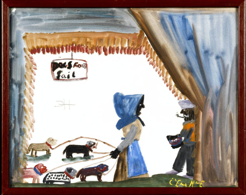 Dogs for Sail
Clementine Hunter, 1886-1988
Photographed by Gavin Ashworth
