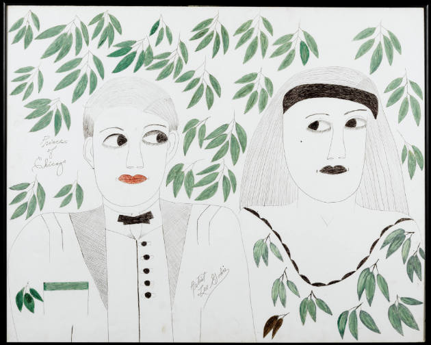 Lee Godie, (1908-1994), “Prince of Chicago/ Chicago We Own It”, Chicago, Illinois, n.d., Ballpo…