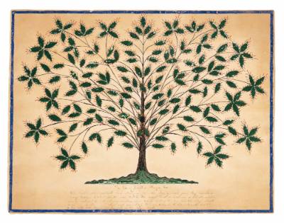 Gift Drawing: The Tree of Light or Blazing Tree
Hannah Cohoon
Photo courtesy Sotheby's, New Y…