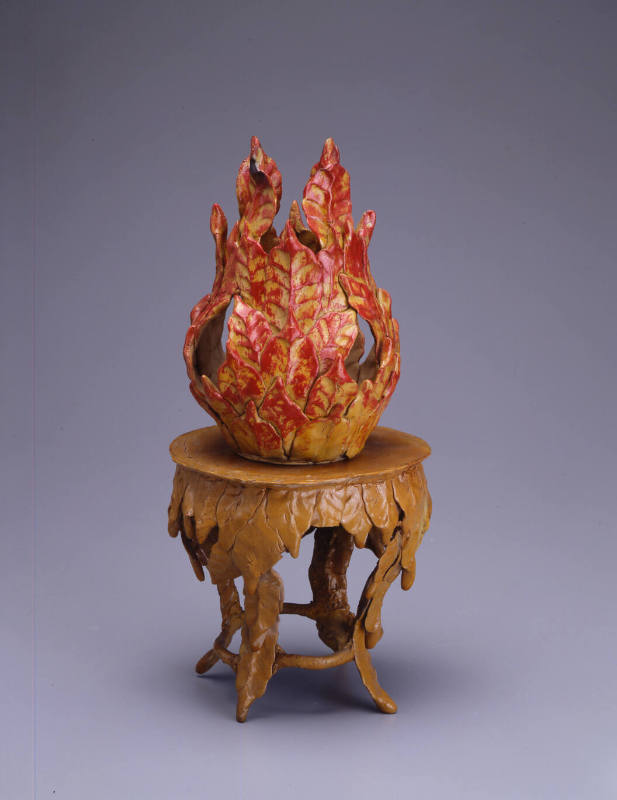 Red and Brown Ceramic Vessel (VB c 203)
Eugene Von Bruenchenhein, 1910-1983
Photographed by G…