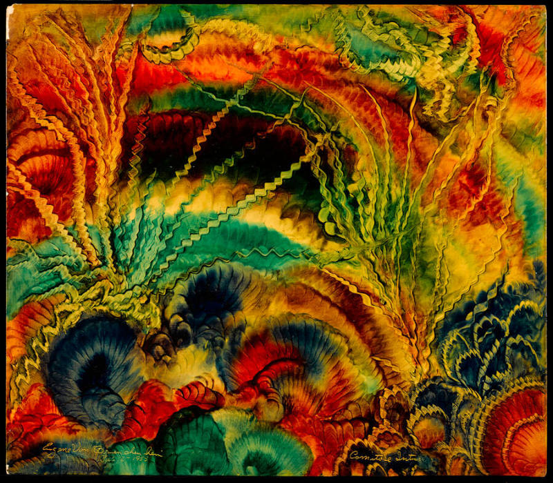 "Comitose Intuse"
Eugene Von Bruenchenhein, 1910-1983
Photographed by Gavin Ashworth