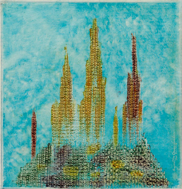 Untitled (Cityscape)
Eugene Von Bruenchenhein, 1910-1983
Photographed by Gavin Ashworth