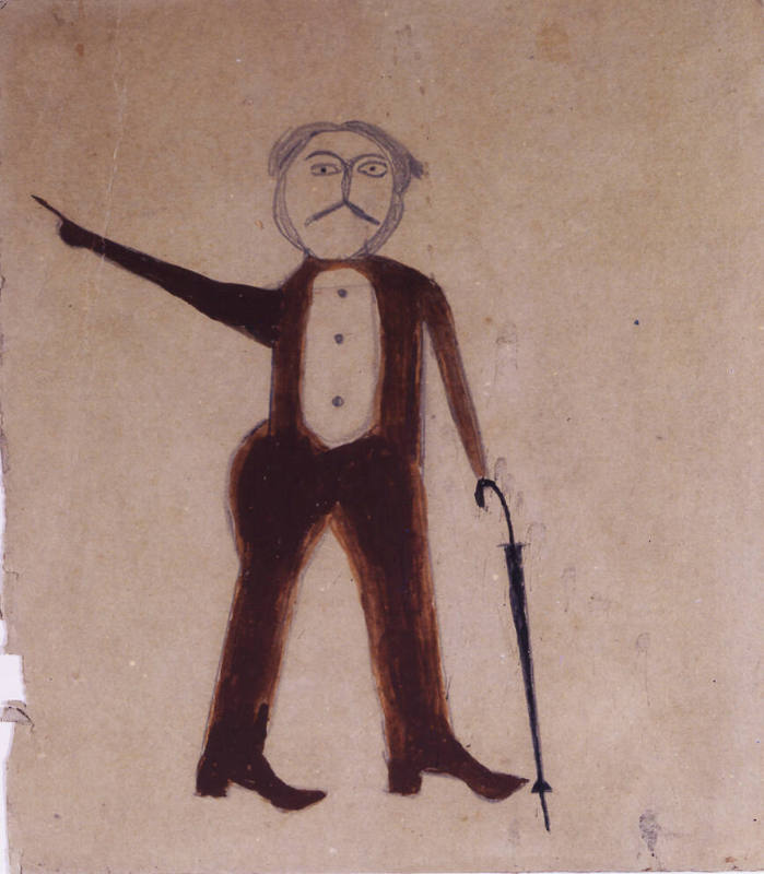 Untitled (Man with Umbrella)
Bill Traylor
Photographed by Gavin Ashworth
