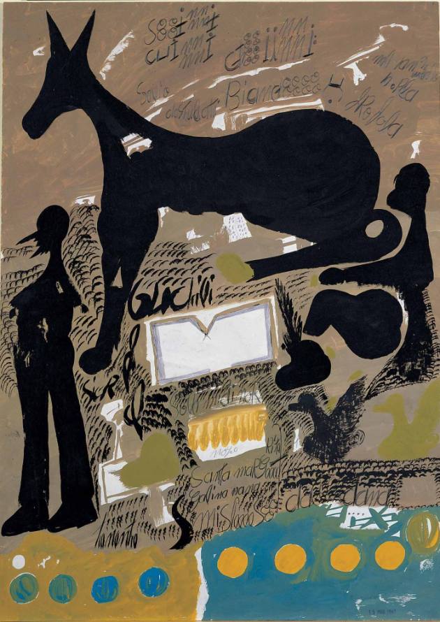 Horse with Figures (double-sided)
Carlo Zinelli
Photographed by Gavin Ashworth