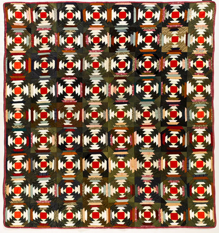 Log Cabin Quilt, Windmill Blades Variation
Artist unidentified
Photo by Gavin Ashworth