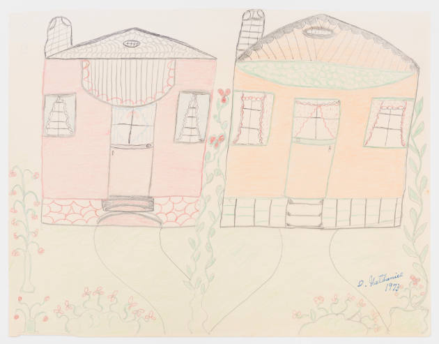 Inez Nathaniel Walker, (1911–1990), “Untitled”, New York, 1973, Ink, pencil, colored pencil, an…