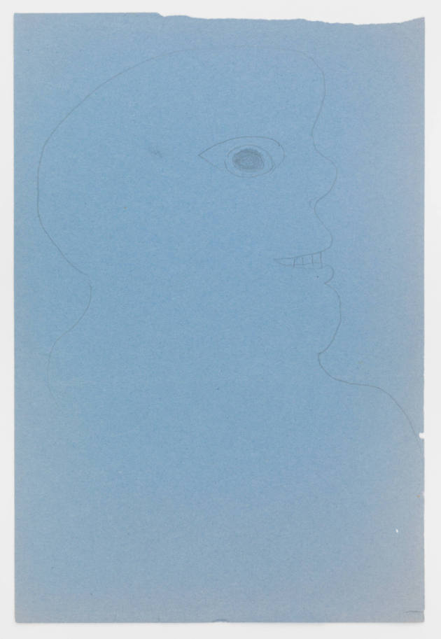 Inez Nathaniel Walker, (1911–1990), “Man”, New York State, n.d., Pencil on construction paper, …