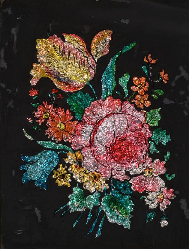 Flowers on Black Background
Artist unidentified
Photographed by Andy Duback
