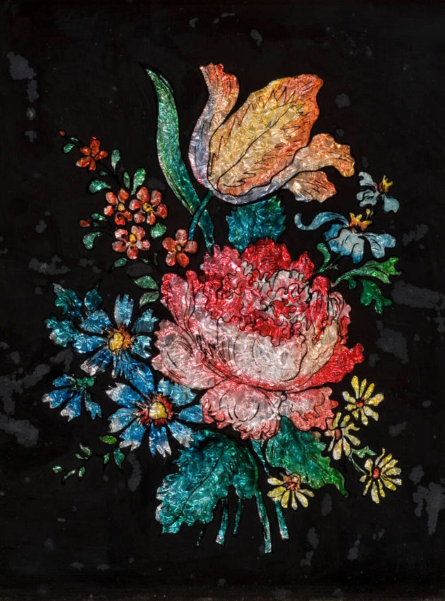 Flowers on Black Background
Artist unidentified
Photographed by Andy Duback