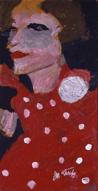 Justin McCarthy, (1892–1977), “Woman in Red and White Polka Dot Dress”, Pennsylvania, United St…