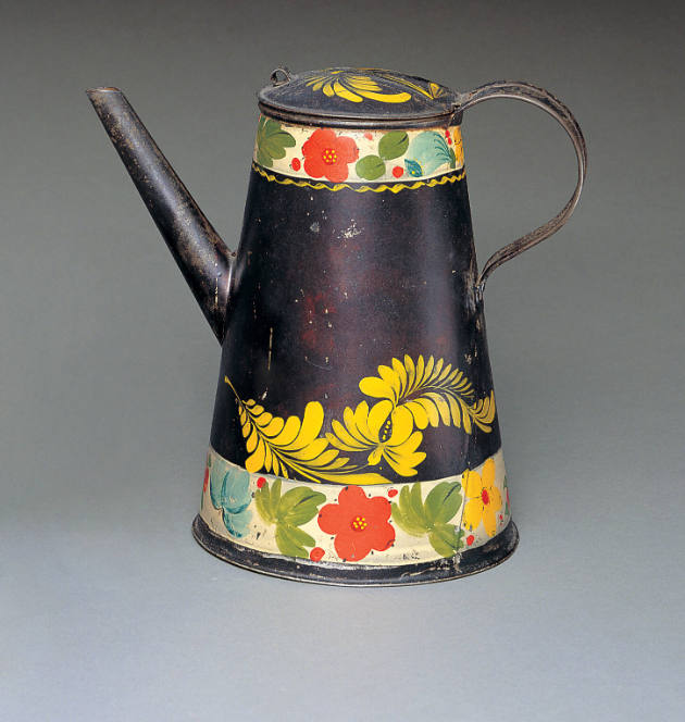 Artist unidentified, “Coffeepot,” Probably Pennsylvania, United States, c. 1815–1835, Paint on …