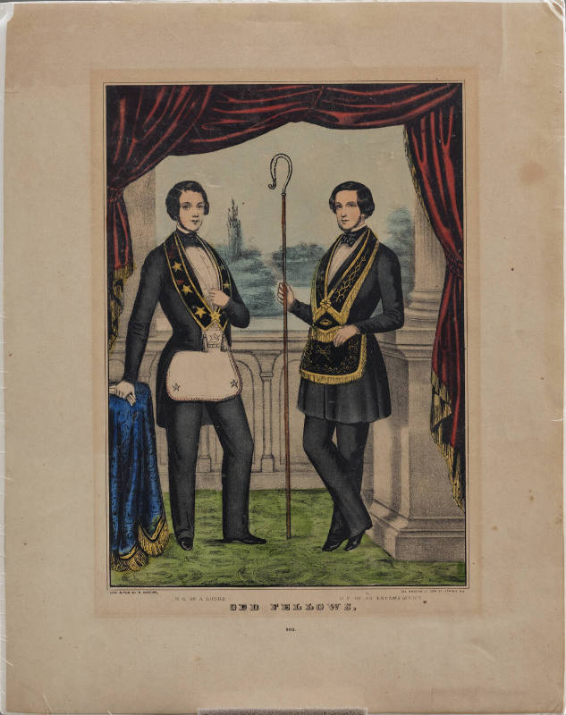 Odd Fellows N.G. of a Lodge. G.P. of an Encampment
Published by Nathaniel Currier, (1813–1888)…