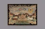 Independent Order of Odd Fellows Hooked Rug
Artist unidentified
Photo by José Andrés Ramírez