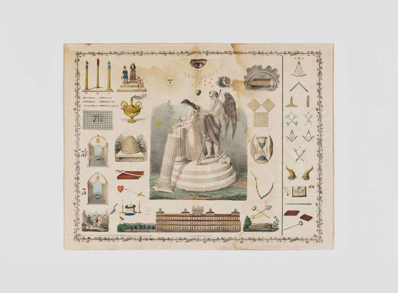 Masonic Chart for Third Degree
Published by John Sherer, (dates unknown)
Photo by José Andrés…