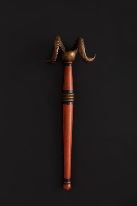 Independent Order of Odd Fellows Staff with Ram Horns
Artist unidentified
Photo by José André…