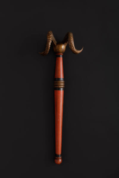 Independent Order of Odd Fellows Staff with Ram Horns
Artist unidentified
Photo by José André…