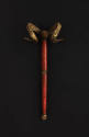 Artist unidentified, “Independent Order of Odd Fellows Staff with Ram Horns,” United States, 18…
