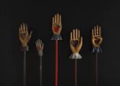 Artist unidentified, “Independent Order of Odd Fellows Heart in Hand Staffs,” United States, 18…