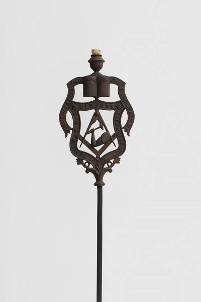 Artist unidentified, “Junior Order of United American Mechanics Candlestand,” United States, 18…