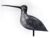 Artist unidentified, “Long-billed Curlew,” United States, 1900, Paint on wood, 6 1/4 × 15 1/8 ×…