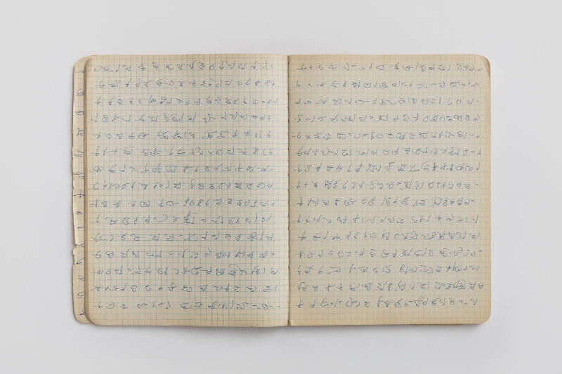 Book with automatic writings
Agatha Wojciechowsky, (1896–1986)
Photo by José Andrés Ramírez