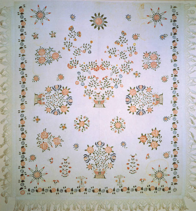 Pots of Flowers Stenciled Spread
Artist unidentified
Photographer unidentified